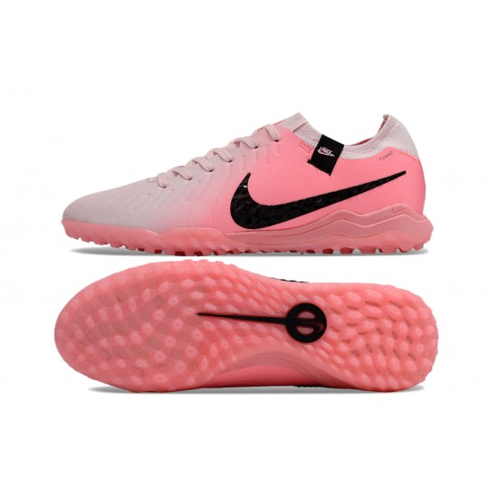 Choose To Buy Nike Tiempo Legend 10 Elite TF Pink White Mens Soccer Cleats Shop Online