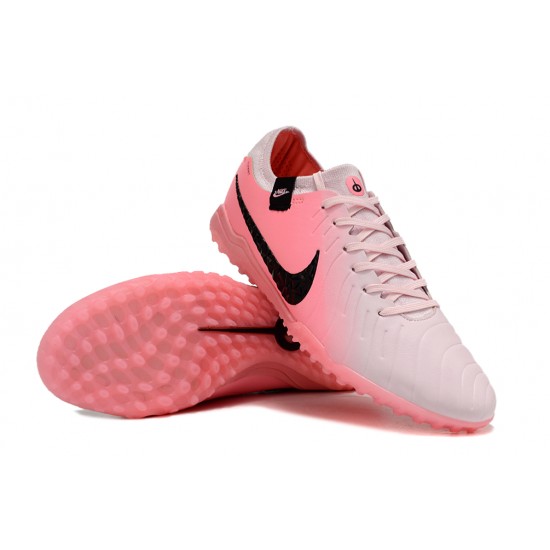 Choose To Buy Nike Tiempo Legend 10 Elite TF Pink White Mens Soccer Cleats Shop Online