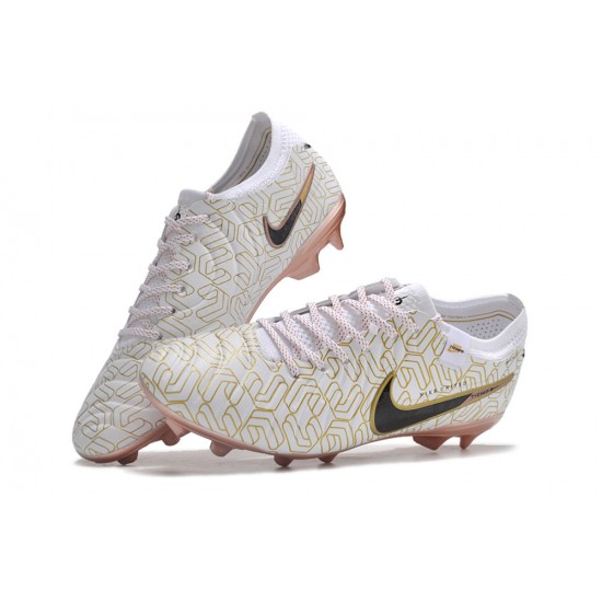 Where To Get Nike Tiempo Legend 10 Elite FG Gold White Women and Men Soccer Cleats On Sale