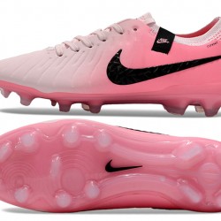 Nike Tiempo Legend 10 Elite FG Pink and White Women and Men Soccer Cleats