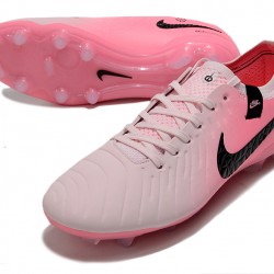 Nike Tiempo Legend 10 Elite FG Pink and White Women and Men Soccer Cleats