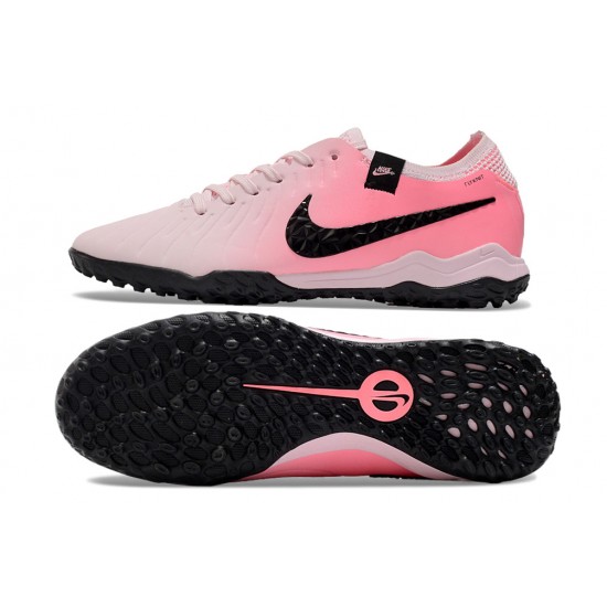 Order To Buy Nike Tiempo Legend 10 Elite TF Pink Black Women and Men Soccer Cleats Shop