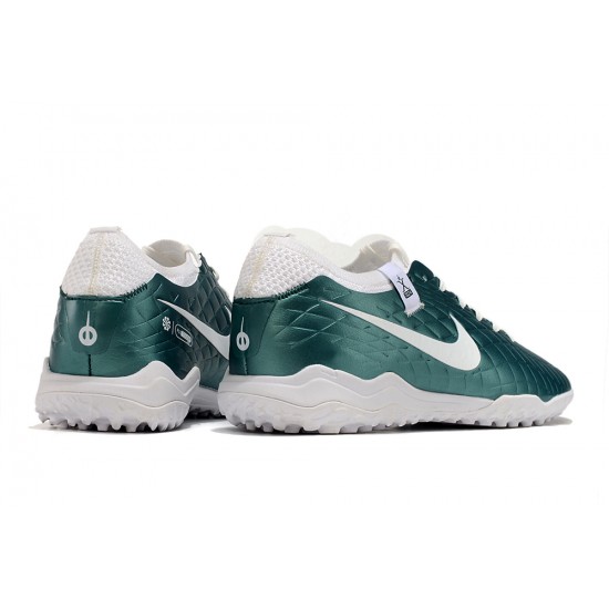 Click To Buy Nike Tiempo Legend 10 Elite TF Teal White Women and Men Soccer Cleats Shop Online