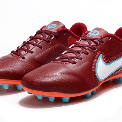 Nike Legend 9 Academy AG Low-Top Red Blue Men Soccer Cleats 