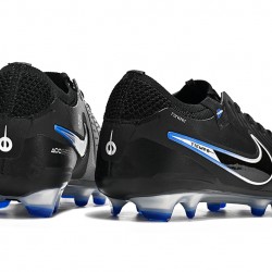 Nike Tiempo Legend 10 Elite FG Low-Top Black Blue White Men Soccer Cleats 