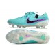 Click To Order Nike Tiempo Legend 10 Elite FG Ltblue Purple Black Low Soccer Cleats Sale