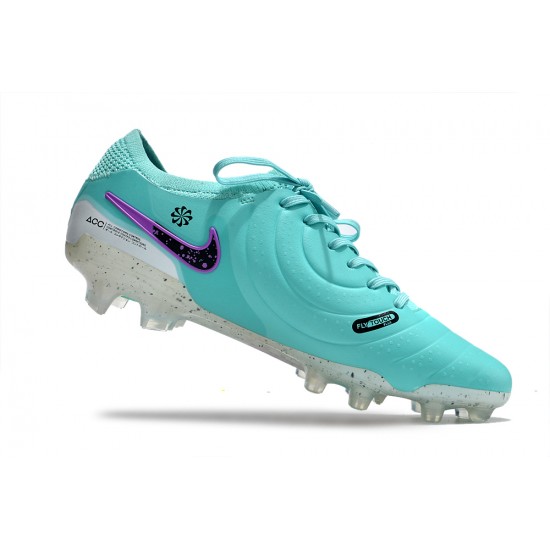 Click To Order Nike Tiempo Legend 10 Elite FG Ltblue Purple Black Low Soccer Cleats Sale