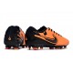 Nike Tiempo Legend 10 Elite FG Orange And Black Low Soccer Cleats