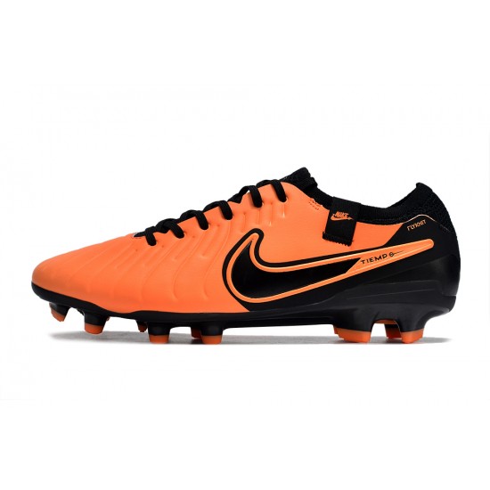 The Best Seller Nike Tiempo Legend 10 Elite FG Orange And Black Low Soccer Cleats For Sale