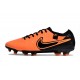 Nike Tiempo Legend 10 Elite FG Orange And Black Low Soccer Cleats