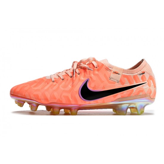 The Best Seller Nike Tiempo Legend 10 Elite FG Orange Black Low Soccer Cleats For Sale