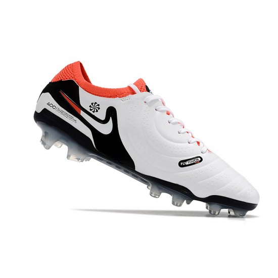 Nike Tiempo Legend 10 Elite FG Orange Black White Low Soccer Cleats