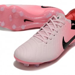 Nike Tiempo Legend 10 Elite FG Pink Black Low Soccer Cleats