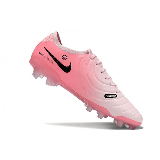 High Quality Nike Tiempo Legend 10 Elite FG Pink Black Low Soccer Cleats Online