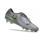 Nike Tiempo Legend 10 Elite FG Silver Green Black Green Low Soccer Cleats