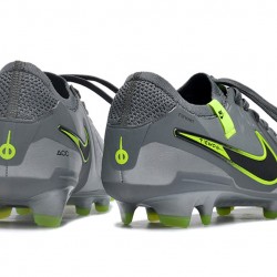 Nike Tiempo Legend 10 Elite FG Silver Green Black Green Low Soccer Cleats