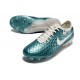 The Best Selling Line Nike Tiempo Legend 10 Elite FG White Beige Blue Low Soccer Cleats On Sale