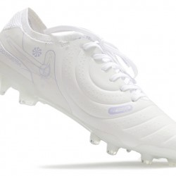 Nike Tiempo Legend 10 Elite FG White Beige Low Soccer Cleats