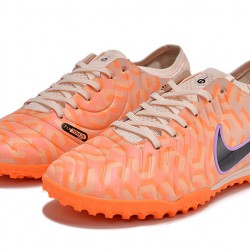 Nike Tiempo Legend 10 Elite TF Low-Top Beige Apricot Men Soccer Cleats 