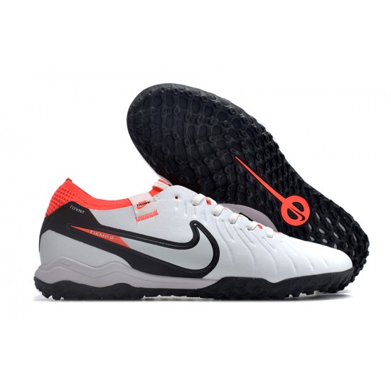 Discover the top-selling Nike Tiempo Legend 10 Elite TF Low-Top White Red Black Men Soccer Cleats Sale