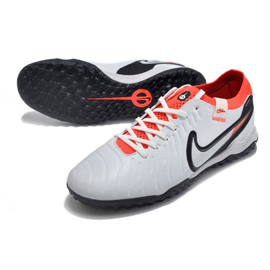 Discover the top-selling Nike Tiempo Legend 10 Elite TF Low-Top White Red Black Men Soccer Cleats Sale