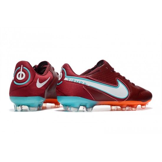 Discover Nike Tiempo Legend 9 Elite FG Low-Top Red Blue Men Soccer Cleats Online Shop