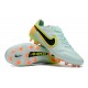 Nike Tiempo Legend 9 Elite FG Low-Top Turqoise Yellow Orange Men Soccer Cleats 