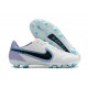 Popular Goods Nike Tiempo Legend 9 Elite FG Low-Top White Purple Blue Men Soccer Cleats Online