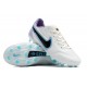 Popular Goods Nike Tiempo Legend 9 Elite FG Low-Top White Purple Blue Men Soccer Cleats Online