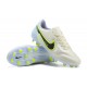 Nike Tiempo Legend 9 Elite FG Low-Top White Yellow Blue Men Soccer Cleats 