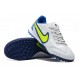 Nike Tiempo Legend 9 Pro TF Low-Top White Blue Yellow Men Soccer Cleats 