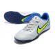 Click To Order Nike Tiempo Legend 9 Pro TF Low-Top White Blue Yellow Men Soccer Cleats Online