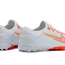 Nike Vapor 13 Pro TF Gold LightOrange White Low-top For Men Soccer Cleats 