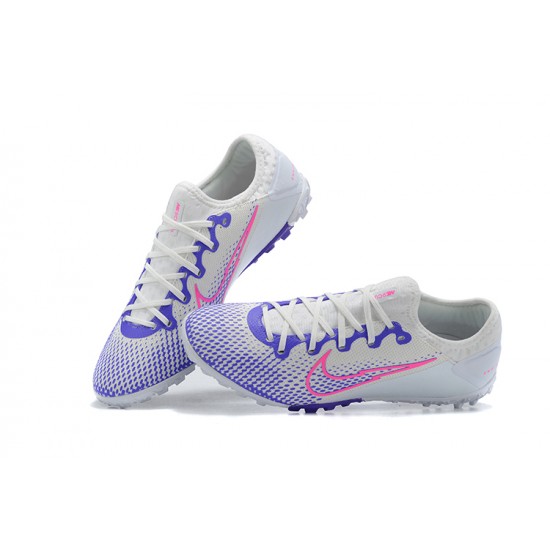 Nike Vapor 13 Pro TF Pink Purple White Low-top For Men Soccer Cleats 