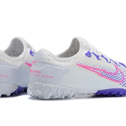 Nike Vapor 13 Pro TF Pink Purple White Low-top For Men Soccer Cleats 