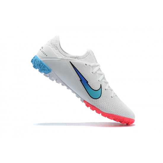 Goods That Sell Well Nike Vapor 13 Pro TF White Blue Pink Low-top For Men Soccer Cleats For Sale