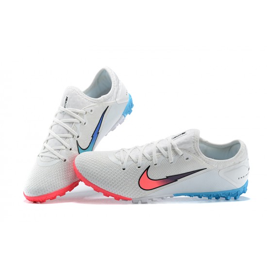 Goods That Sell Well Nike Vapor 13 Pro TF White Blue Pink Low-top For Men Soccer Cleats For Sale