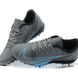 Nike Vapor 14 Academy TF Gray Blue Low-top For Men Soccer Cleats 