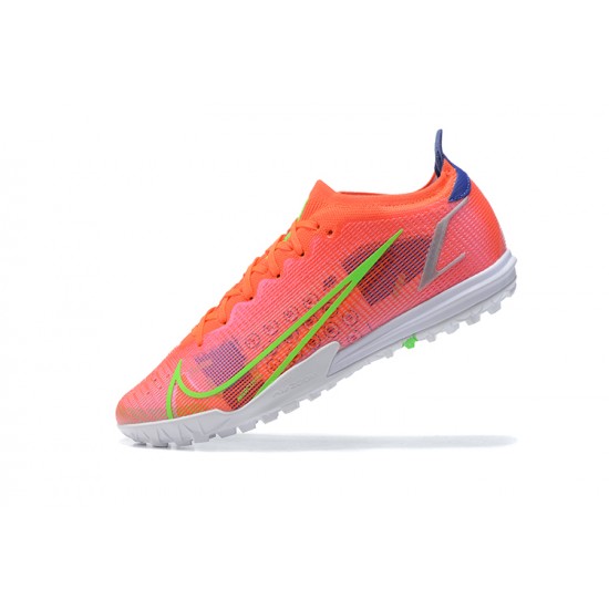 High Quality Nike Vapor 14 Academy TF Orange Green Blue Low-top For Men Soccer Cleats For Sale