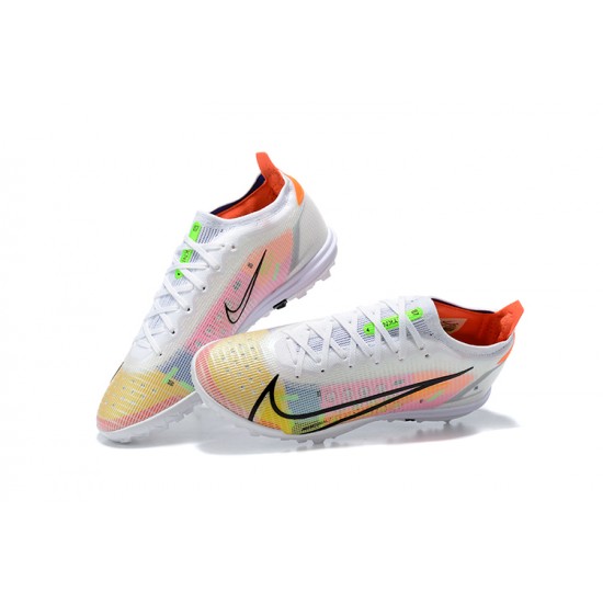 To Have A Strong Footing In A Market Nike Vapor 14 Academy TF Pink Blue Yellow Black Low-top For Men Soccer Cleats Sale