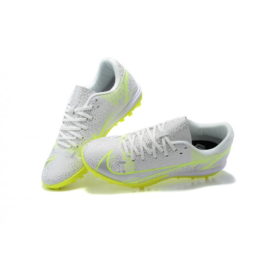 Sell Like Wild Fire Nike Vapor 14 Academy TF White Yellow Low-top For Men Soccer Cleats For Sale