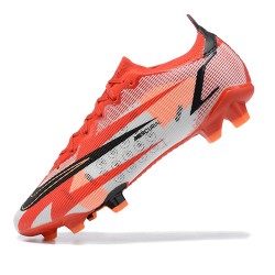 Nike Vapor 14 Elite CR7 FG Red Black White Low-top For Men Soccer Cleats 