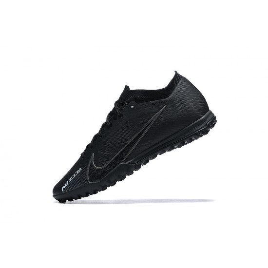 High Quality Nike Vapor 15 Academy TF Black For Men Low-top Soccer Cleats Online