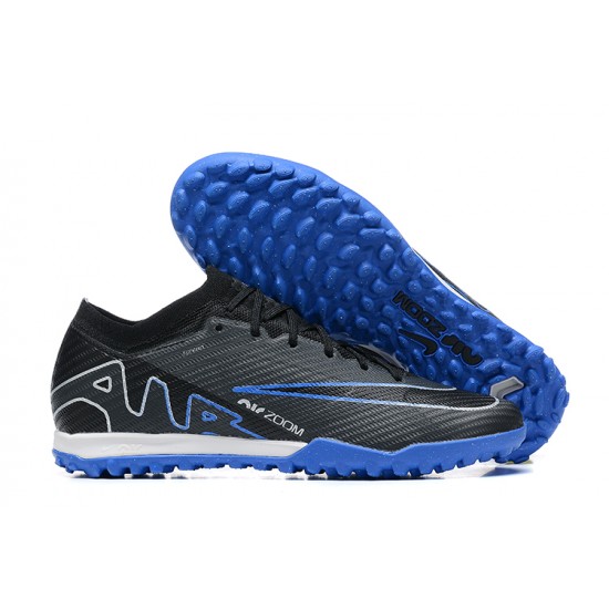 The Best Seller Nike Vapor 15 Academy TF Blue Black White For Men Low-top Soccer Cleats Sale