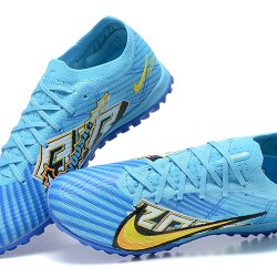 Nike Vapor 15 Academy TF Blue Black Yellow For Men Low-top Soccer Cleats 