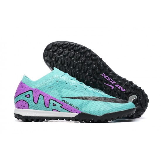 Our Top Picks Nike Vapor 15 Academy TF LightGreen Purple Black For Men Low-top Soccer Cleats Online