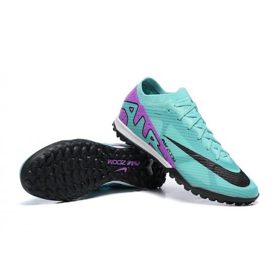 Our Top Picks Nike Vapor 15 Academy TF LightGreen Purple Black For Men Low-top Soccer Cleats Online