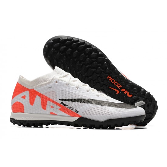 To Find A Ready Market Nike Vapor 15 Academy TF White Black Orange For Men Low-top Soccer Cleats For Sale