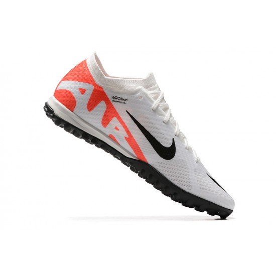 To Find A Ready Market Nike Vapor 15 Academy TF White Black Orange For Men Low-top Soccer Cleats For Sale