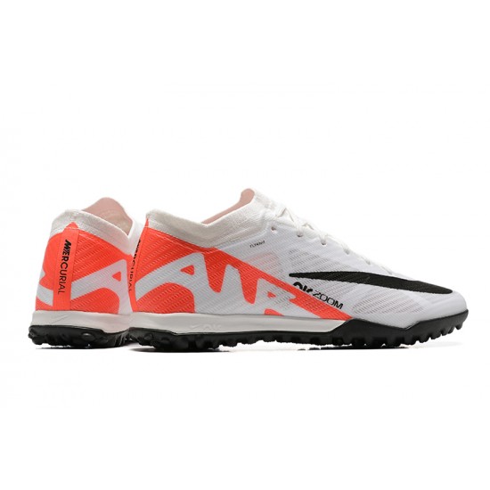 To Find A Ready Market Nike Vapor 15 Academy TF White Black Orange For Men Low-top Soccer Cleats For Sale